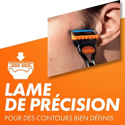 Pack De 4 Recharges De Lames Gillette Fusion 5 - Pour Rasoir Fusion/ProGlide - Lames En Acier Inox