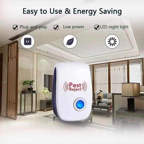4X Ultrasonic Pest Repeller, Electronic Mice Repellent, Rat Indoor Pest Control - Picture 6 of 22