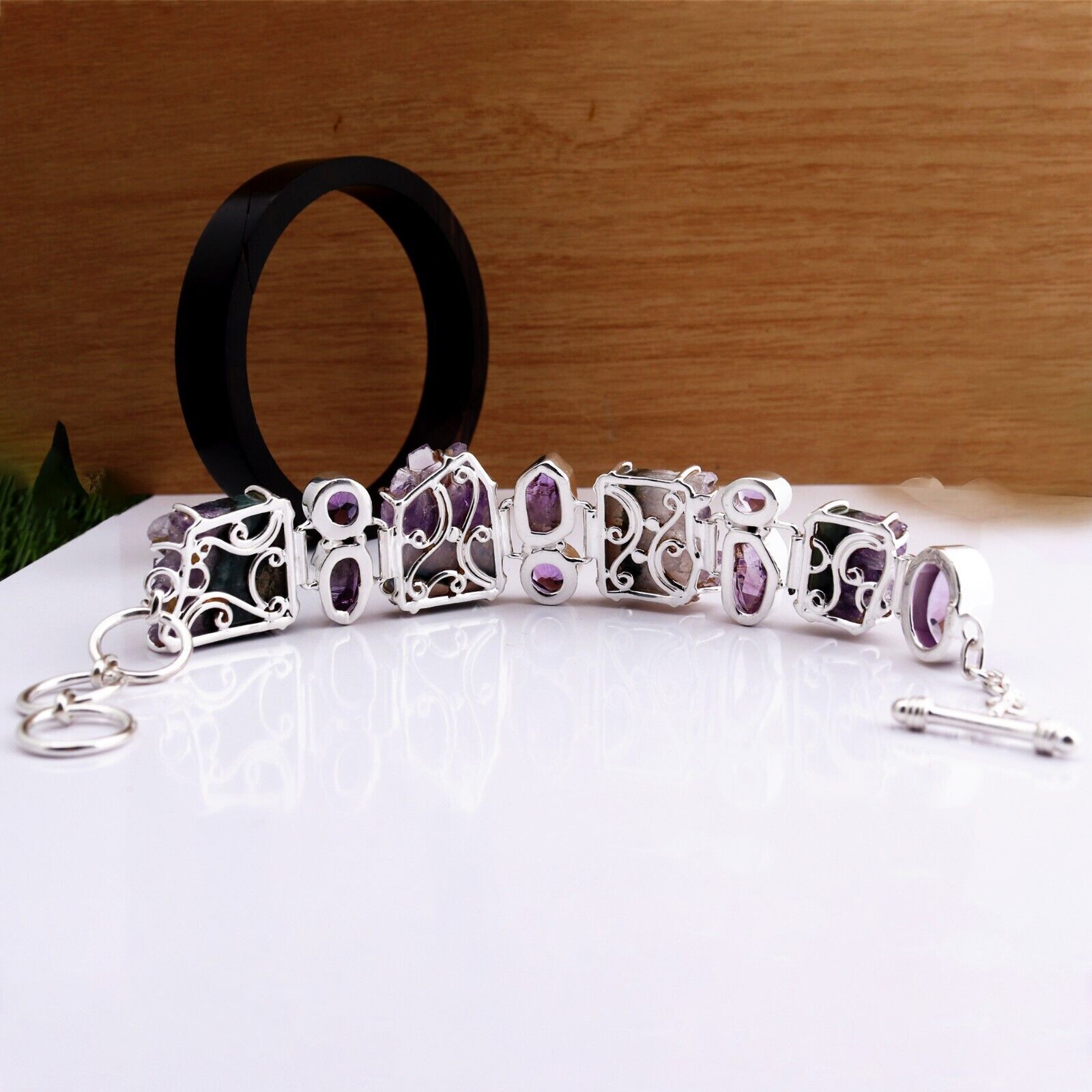 Lot De 7 Bracelets En Argent Sterling 925 Fait Main Pour Homme - Style Empilable
