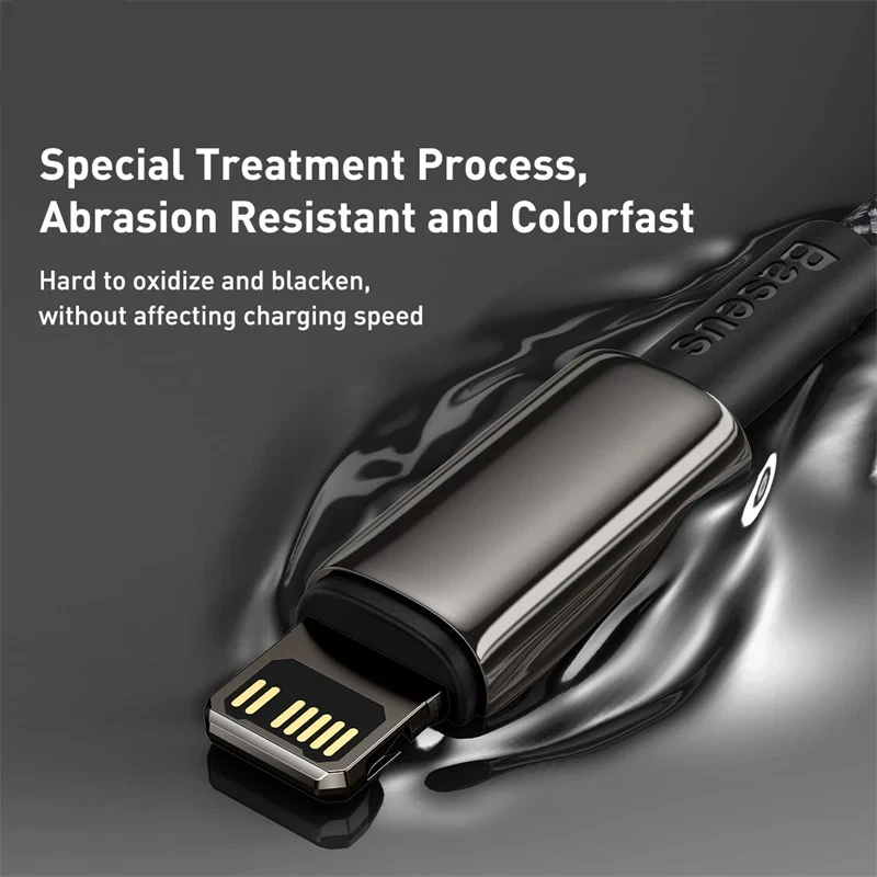 Baseus 20W PD USB C To iPhone Cable For iPhone 14 13 11 8 X PD Fast Charge Cable - Image 4 of 4