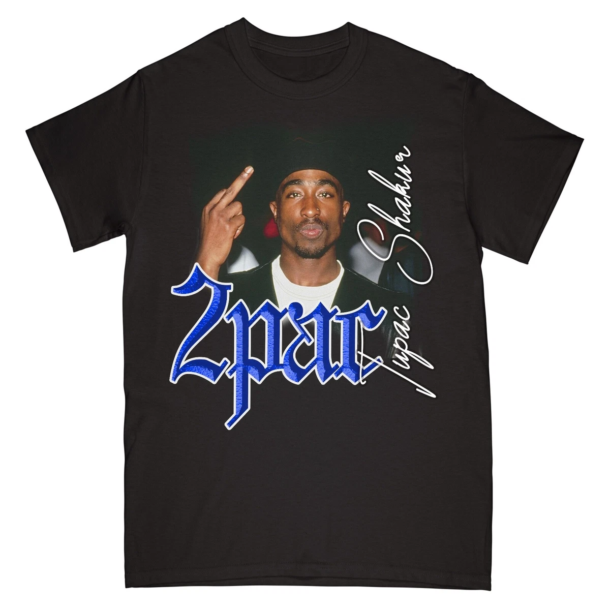 2pac - Tupac Shakur - Rap Tee - Vintage Style 90s - Unisex Graphic Shirt HipHop