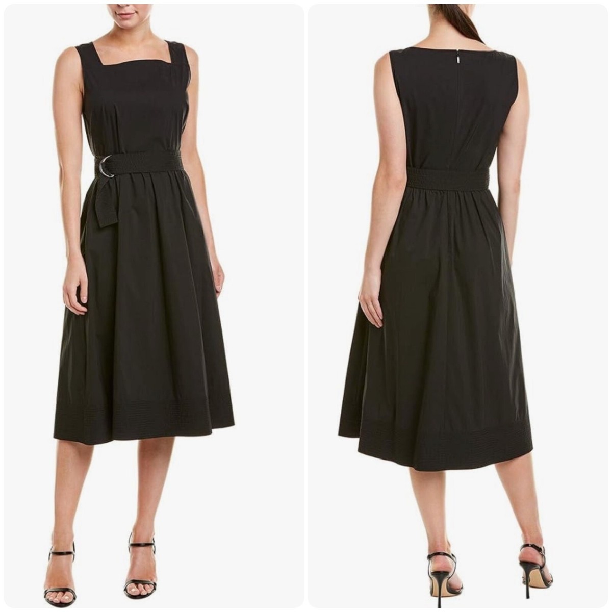 Sneakers Chanclas Playa Pedro Del Hierro NWT Club Monaco Belted Linen Blend  A-line Midi Dress
