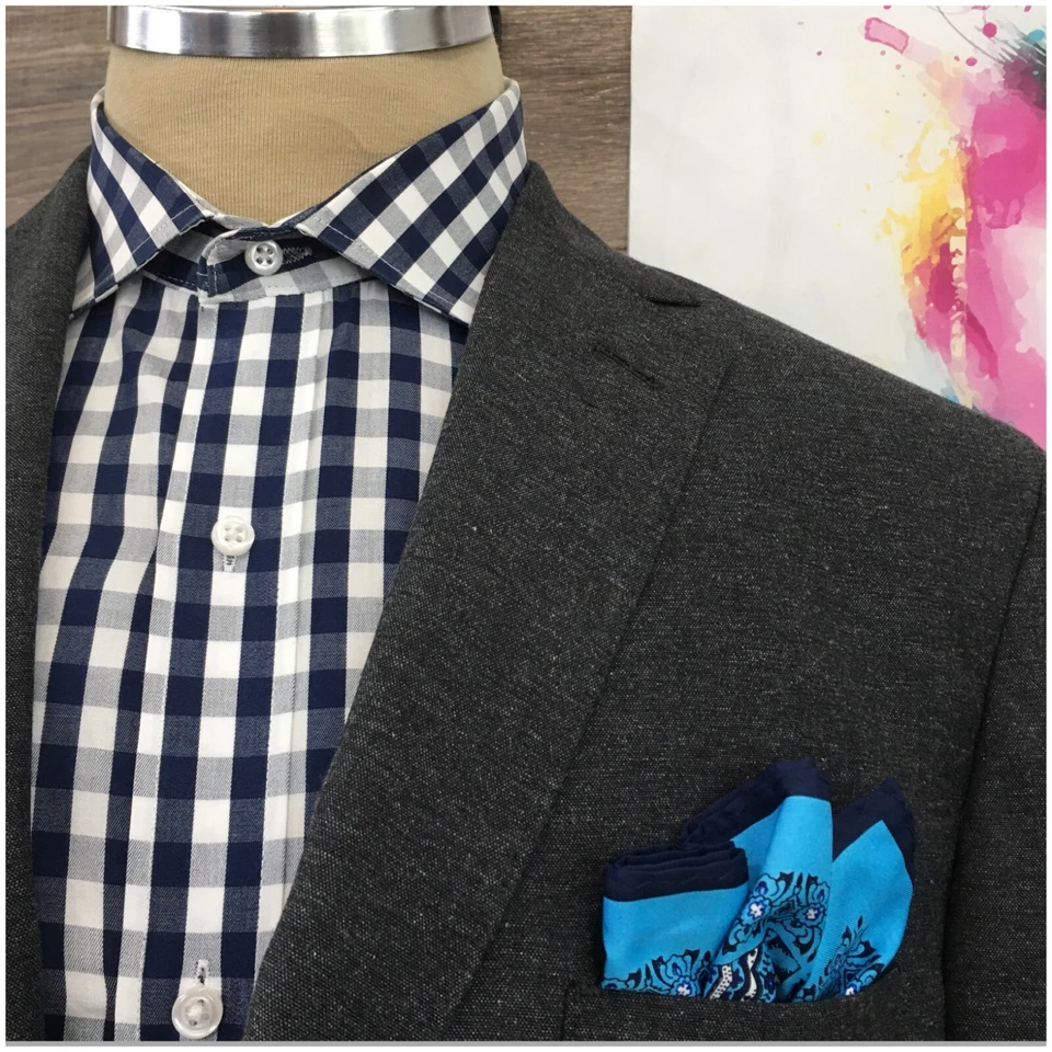 Michael Bastian Hombres Blazer Abrigo Deportivo Chaqueta Informal Talla 44R Lana 3 Botones Traje Foto 2 de 4