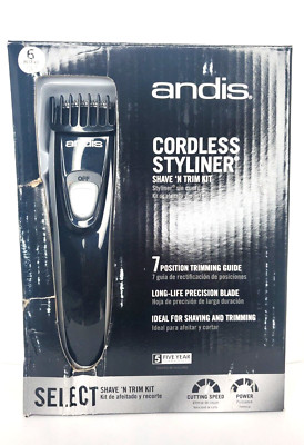 Andis 6 Pc Kit CORDLESS STYLINER SHAVE N TRIM KIT NIB (025)