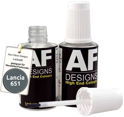 Lackstift für Lancia 651 Grigio Dolmen Metallic schnelltrocknend 2x20ml 