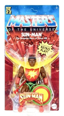 SUN-MAN 2022 masters of the universe motu NEW he-man action figure UNPUNCHED sun