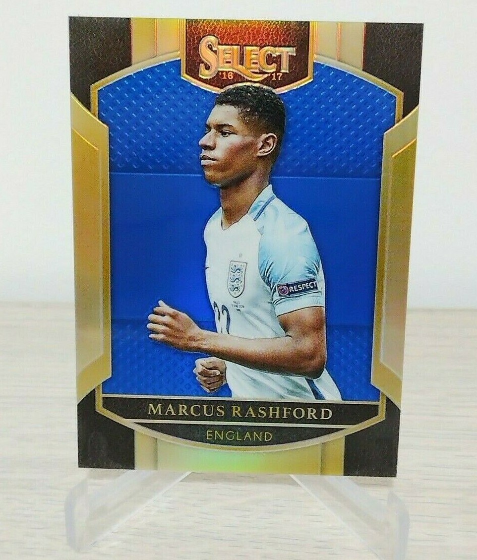 2016-17 Panini Select Soccer MARCUS RASHFORD ENGLAND Terrace BLUE /299 ROOKIE RC