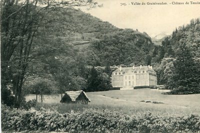 Card Château de TENCIN in the Graisivaudan Valley