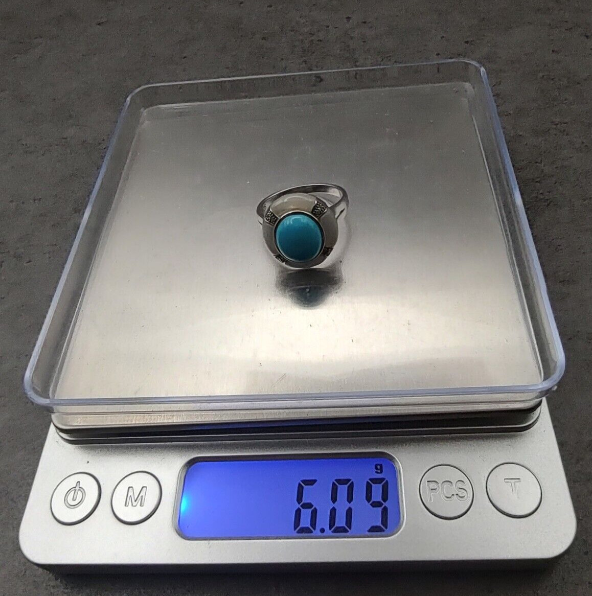 Estate Affinity Sterling Silver Turquoise Mother … - image 15