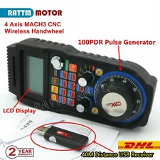 〖EU〗4 Axis Mach3 Pendant MPG Wireless Handwheel WHB04B USB Remote CNC Controller