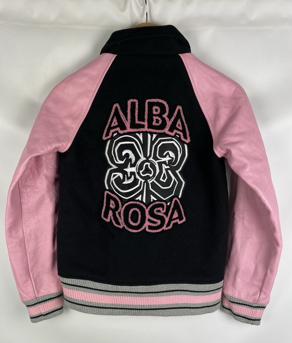 ジャケット・アウター ALBAROSA Alba Rosa My Tane ladies varsity leather / wool bomber