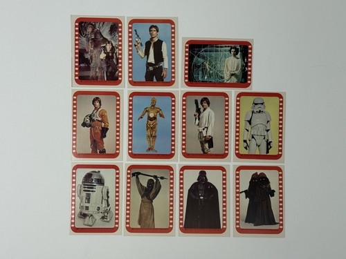 1977 star wars cards series 4 (Green) stickers 34-44 - FULL SET