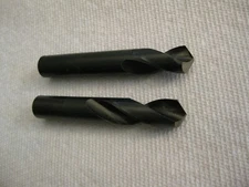 35/64" Screw Machine Drills HSS USA 2pc lot, Resharps by USTOOL Group
