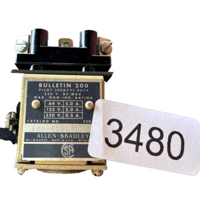 Allen-Bradley 200-G020Z12 Pilot Heavy Duty 250 V DC Max