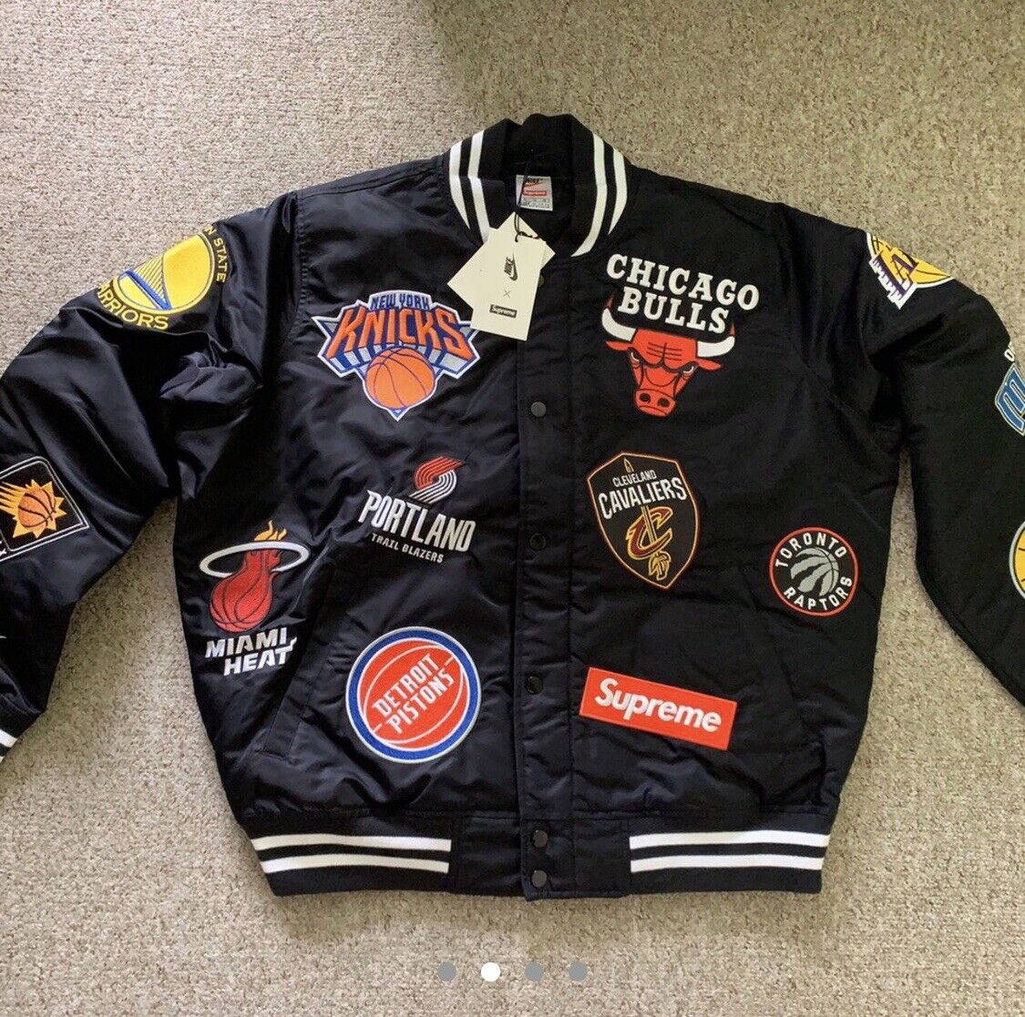 Supreme Nike NBA Warm Up Jacket 黒 M