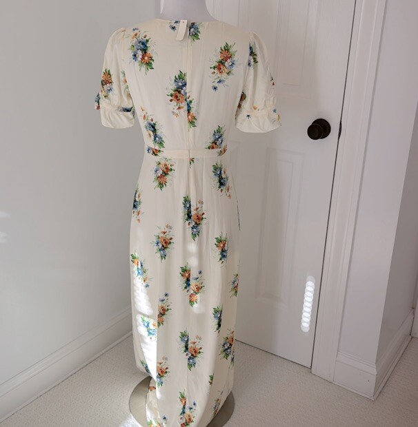 madewell ruffle sleeve maxi dress in classic corsage Madewell Ruffle Sleeve Maxi Dress Classic Corsage size 0 NWT