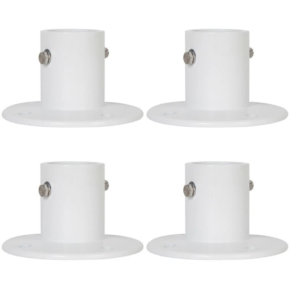 Aluminum Slide Deck Flange w/ Flange Bolt For Inground Swimming Pools 4 pcs - Image 4 of 4