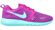 Nike 4.5Y Fits Womens US 6 Roshe One Flight Weight 705486 502 Hyper Violet Turq