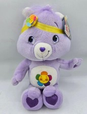 NWT- 2007 Care Bears Plush HARMONY BEAR 10  Purple Stuffed Plush