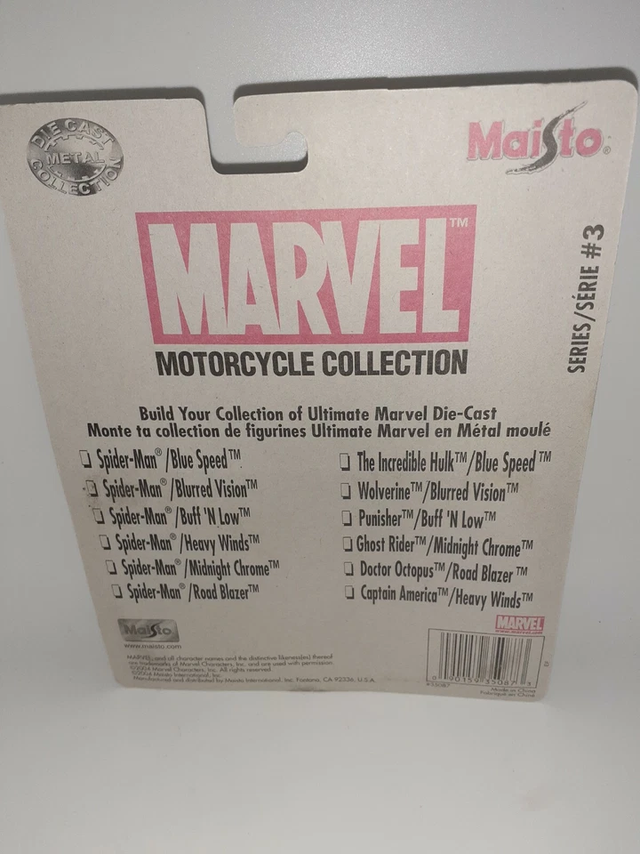Marvel Motocicleta Colección Capitán América Vientos Pesados Maisto Sin usar, en caja ENVÍO GRATUITO Foto 2 de 3