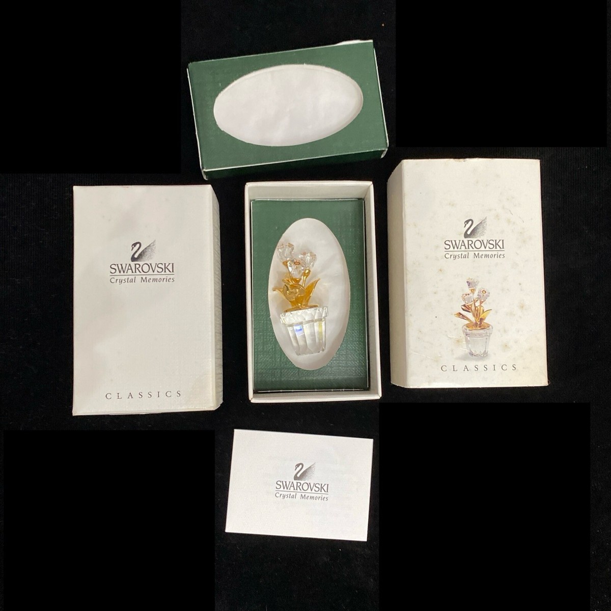 SWAROVSKI CRYSTAL MEMORIES CLASSICS FLOWER POT 9460 000 075 SWAROVSKI CRYSTAL MEMORIES CLASSICS FLOWER POT 9460 000 075