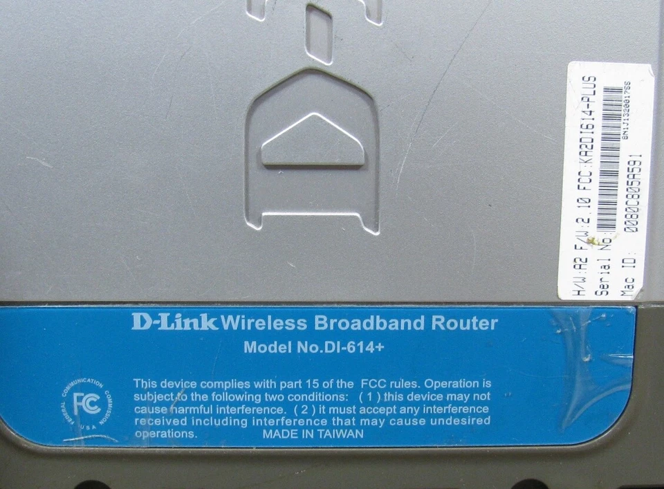 D-LINK AirPlus DI-614+ Wireless 22 Mbps Broadband Router Pre-owned - Image 3 of 4