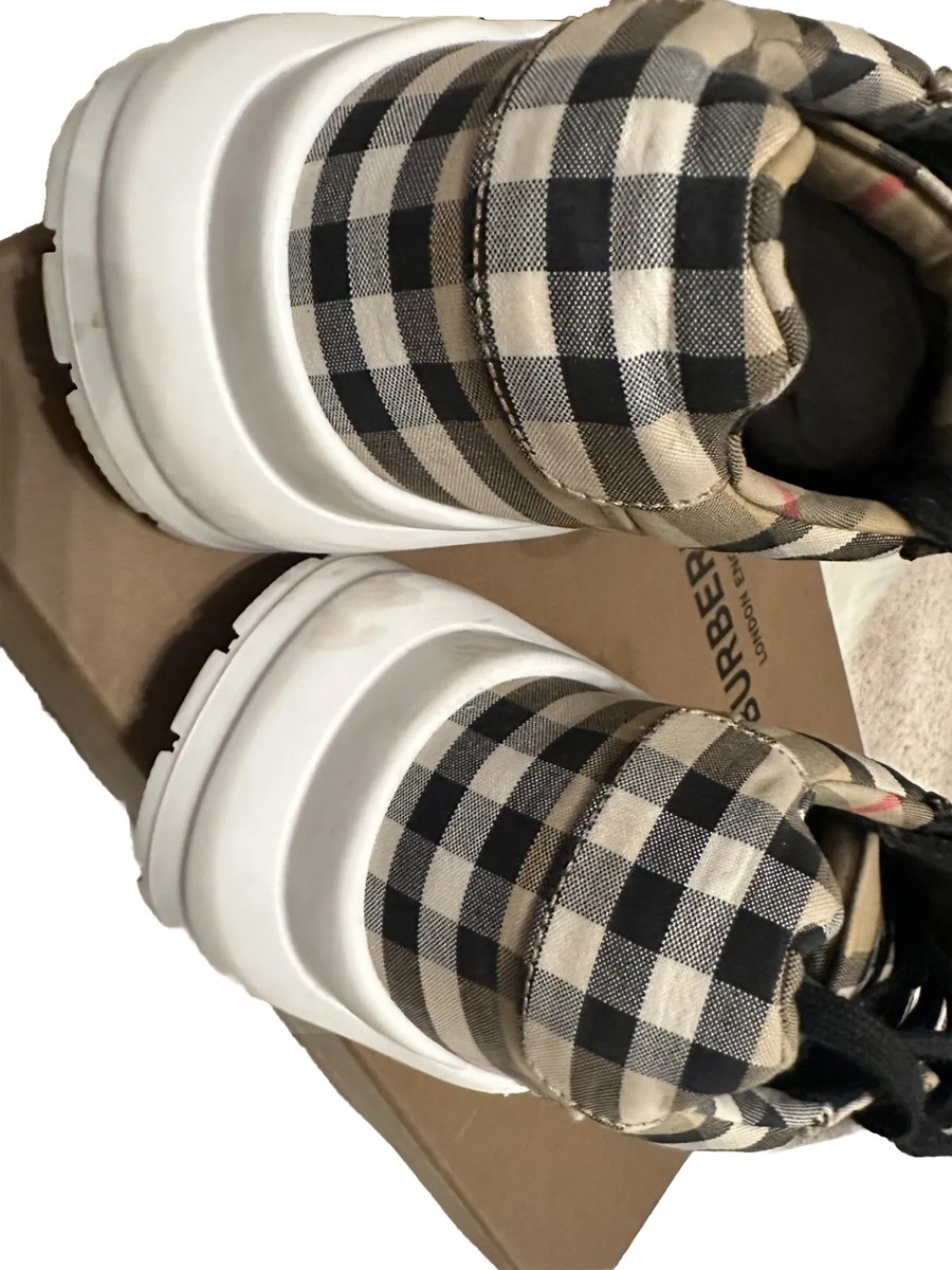 Burberry Regis Checkered Beige Sneakers 39.5 | eBay Burberry Regis Checkered Beige Sneakers 39.5 | eBay