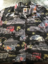 Max Boxxer Vintage Cars Short Sleeve Button Down Made In USA XL