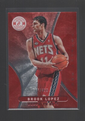 BROOK LOPEZ 2012-13 PANINI TOTALLY CERTIFIED TOTALLY RED CARD #130 /499 ...