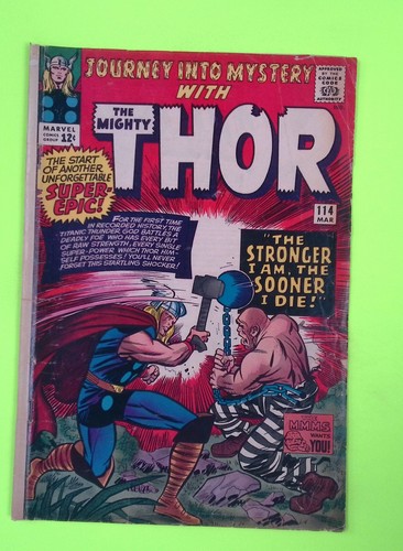 Journey Into Mystery #114 Vol. 1 1965 Marvel Comics 1st App Low Grade G33-149