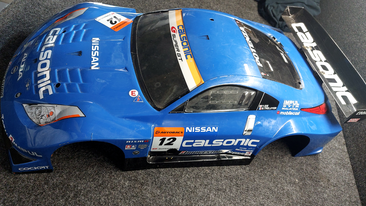 Calsonic Nissan ラジコンカー Kyosho Inferno GT 1:8 Nissan Calsonic Body | eBay