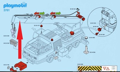 Playmobil Mobil Crane / プレイモービルクレーン車3761 Playmobil Set: 3761 - Mobile Crane Truck - Klickypedia