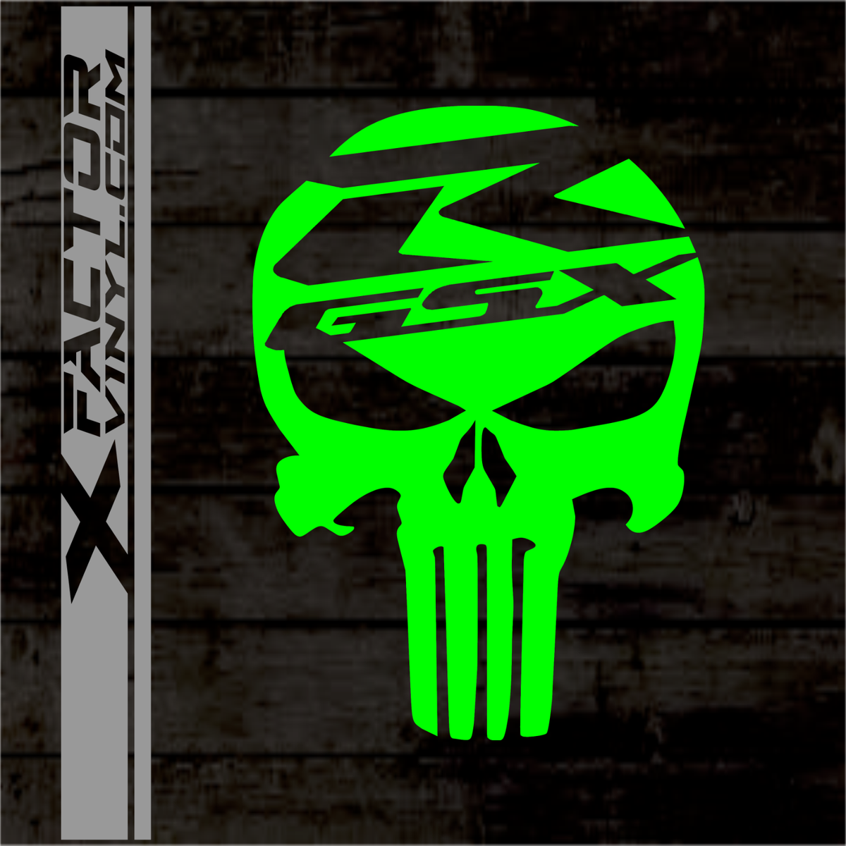Kiwistar Adesivo Per Auto Punisher USA Teschio Carro Armato, Multicolore, JDM, Pellicola Per Esterni Resistente UV - 3
