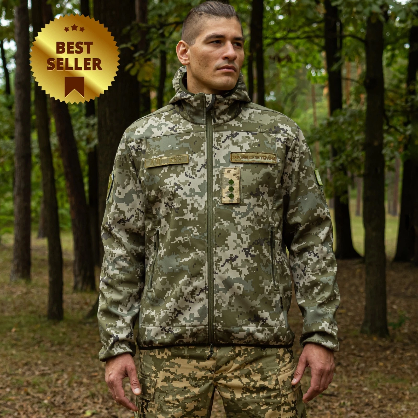 Ukrainian Tactical Jacket SoftShell Camo "ALTITUDE" SOFTSHELL JACKET Size - XL