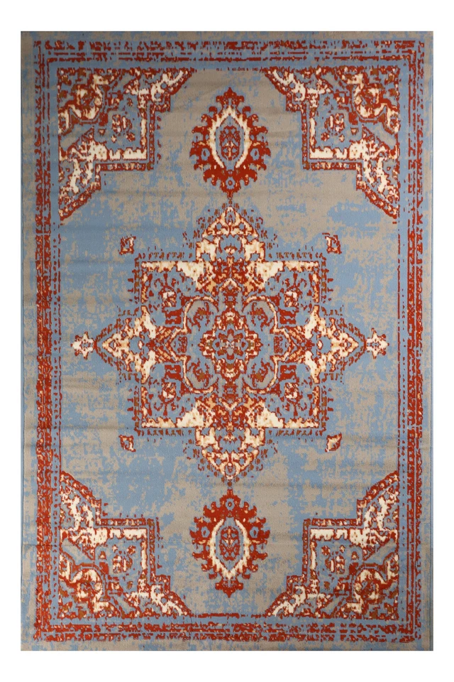 Искусственно состаренный богемный переходный марокканский восточный ковер 7 футов 8 дюймов x 11 дюймов - 512 - Изображение 2 из 4