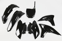 Set Plastics Motorradverkleidungen Yamaha YZF 250 2011 - 2013 Schwarz Ufo Plast