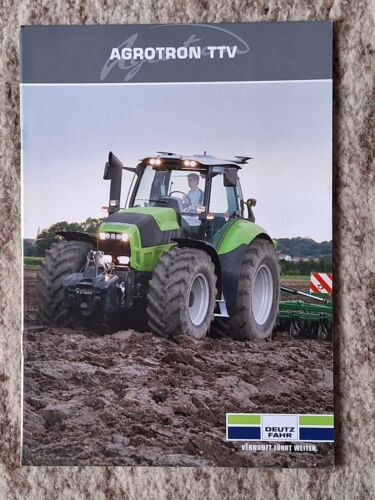 Deutz Agrotron TTV  Prospekt Traktor Schlepper - Bild 1 von 1
