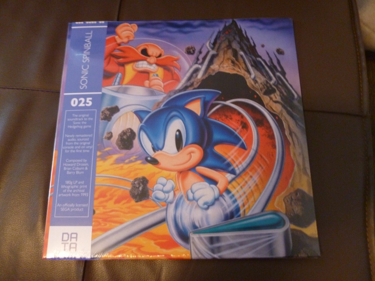 Sonic Spinball Limited Edition LP Record Blue Pin-Wheel NEW Data