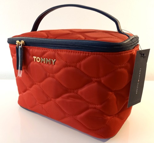 TOMMY HILFIGER Kosmetiktasche Tasche Koffer Waschtasche Beauty Case bag rot USA - Bild 12 von 24
