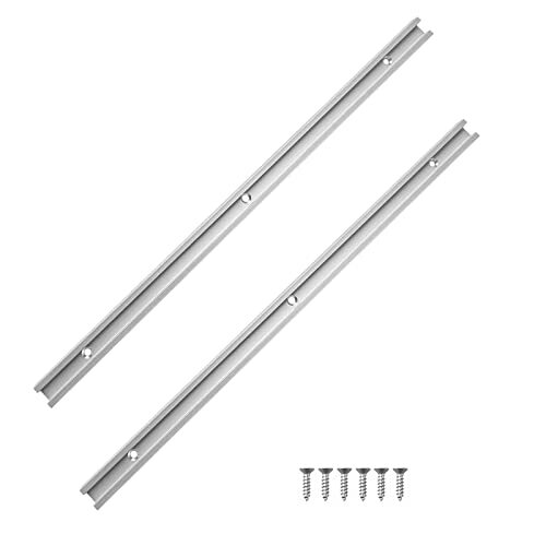 T Track 400mm 2pz, Lega di Alluminio T-Slot, Mitra Track Jig Fixture Slot (P2u)