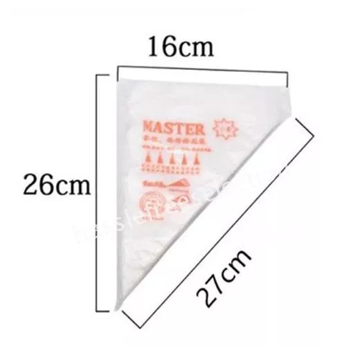 100/200X Disposable Plastic Piping Icing Cake Bags Frosting Nozzles Decor Pastry - Picture 7 of 9