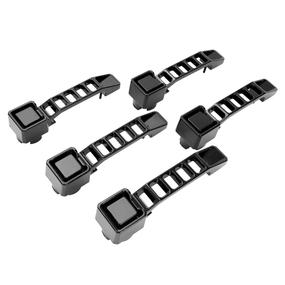 Kit de manijas de puerta exteriores negras de aluminio para Jeep Wrangler JK/JKU 2007-2018 Foto 4 de 4