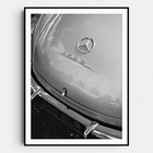 Rear View Vintage Mercedes Benz 300 SL Vintage Retro Wall Art Poster Print