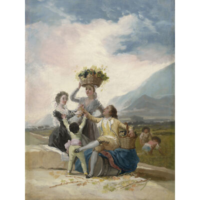 Francisco de Goya Herbst Gemälde großer Wandkunstdruck 18 x 24 Zoll