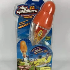 Sky Splashers H20 Water Rocket 150 Ft Air Launch W/DVD Tips N Tricks Rip Cord
