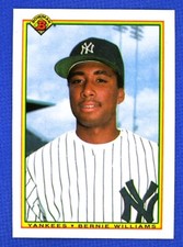 1990 Bowman Baseball Bernie Williams Rookie RC #439 New York Yankees Combo Ship