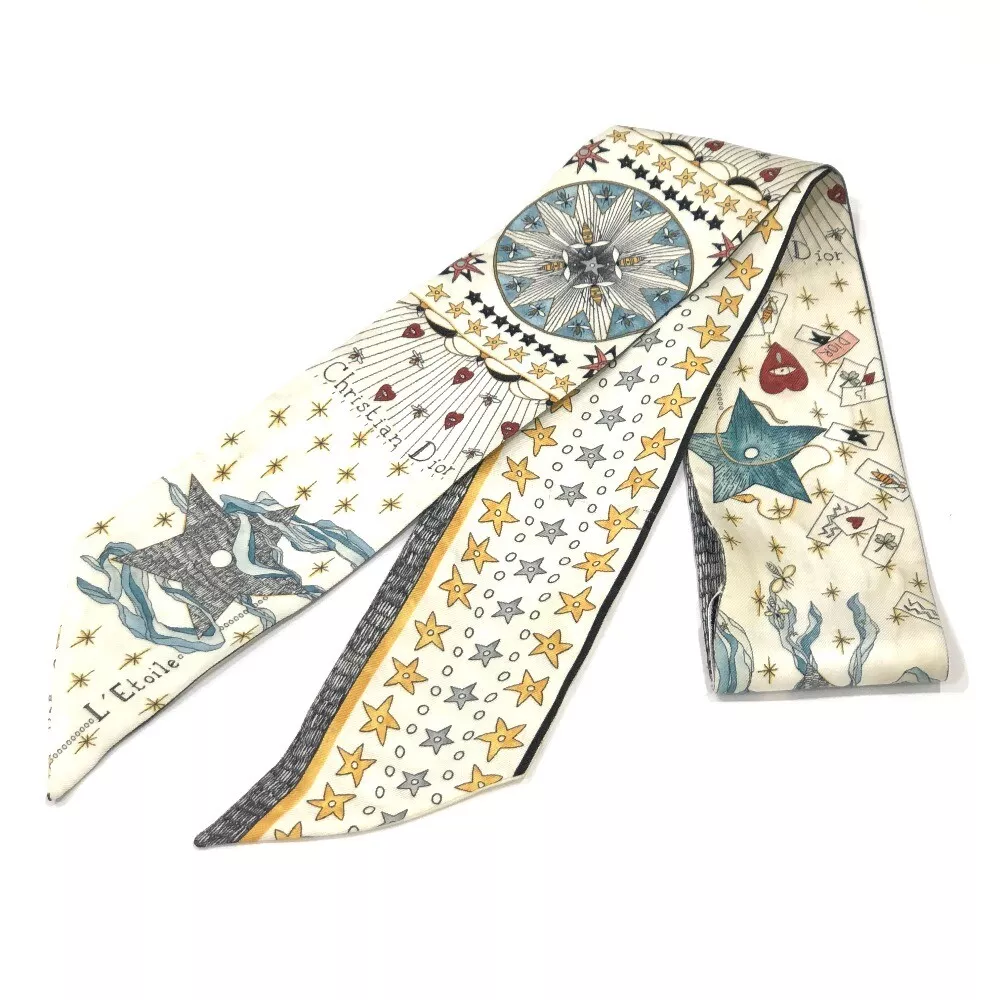 Foulard accessoires Dior 76MTA106I640_C015 Tarot Mitzah L'Étoile motif étoile