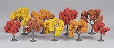 NEW Woodland Assembled Tree Fall Mix 3" Train Scenery N/ HO TR1540