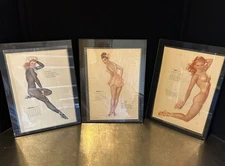 Vintage Pin Up Girls VARGA Girls 1948 Sexy Calendar February, March, July