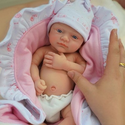 12 Zoll Micro Frühchen Silikon Reborn Baby Puppe Lebensecht Ganzkörper Anti Stress